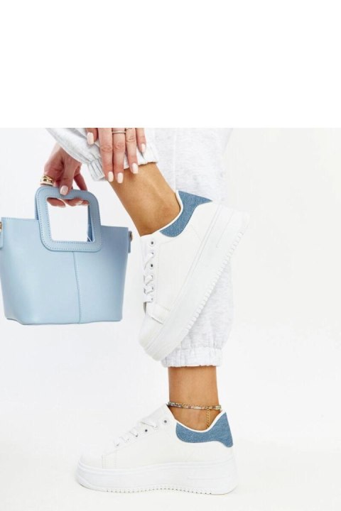 Białe buty sportowe na platformie Ottavia - Solea