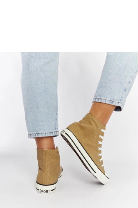 Brązowe wysokie trampki Efren - Solea