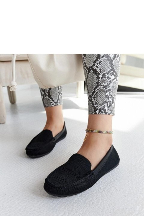 Czarne materiałowe mokasyny Fiammetta - Solea