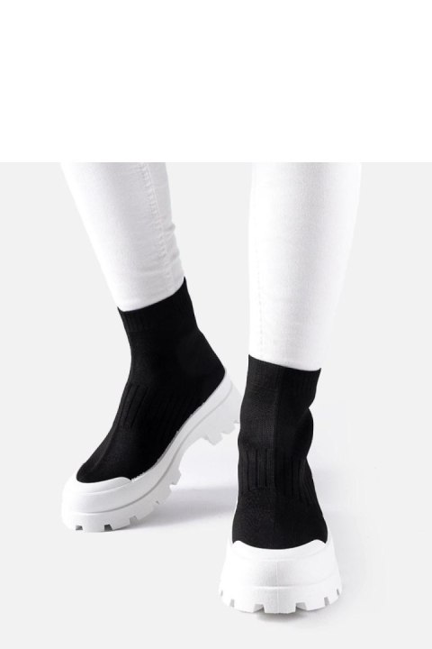 Czarne sneakersy z elastyczną cholewką Varden - Solea