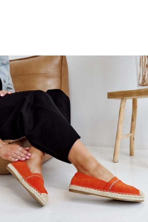 Pomarańczowe espadryle z cyrkoniami Abia - Solea