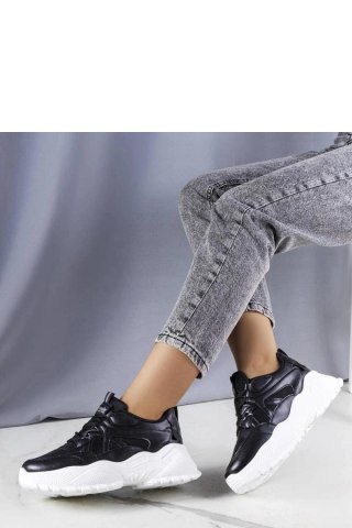 Czarne sneakersy na masywnej podeszwie Lorene - Solea