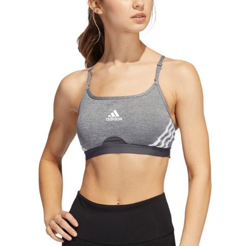 Stanik sportowy adidas Aeroreact Training Light-Support 3-Stripes Bra W HC7870