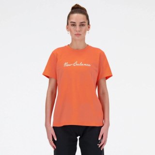 Koszulka New Balance S/S Script Tee Gfr W WT41909GFR