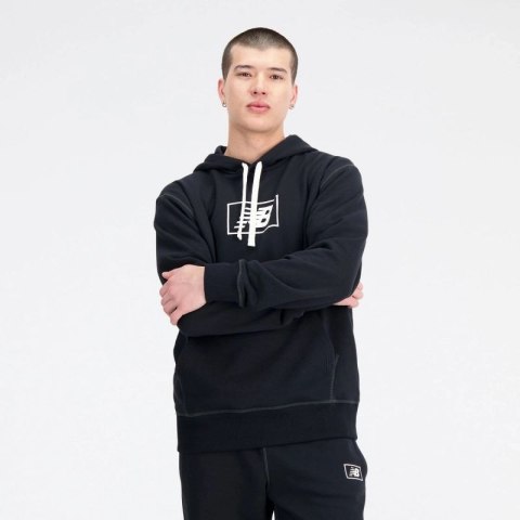 Bluza z kapturem New Balance Essentials Hoodie M MT33508BK