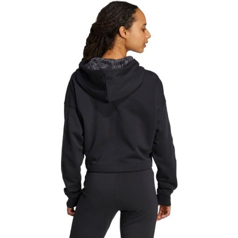 Bluza adidas Essentials 3 Stripes Print French Terry Hoodie W JC6244