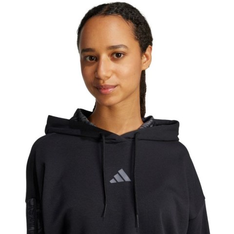Bluza adidas Essentials 3 Stripes Print French Terry Hoodie W JC6244