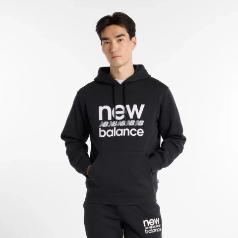 Bluza New Balance Sport Graphic Fleece Hoodie BK M MT51941BK
