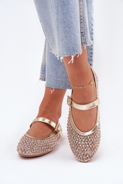 Baleriny Model Avirae JH387P Gold - Step in style