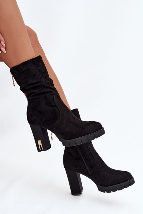 Botki Model Briannae HB-90 Black - Step in style