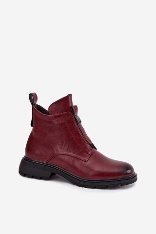 Botki Model Roselle RMR2501-1 Bordo - Step in style