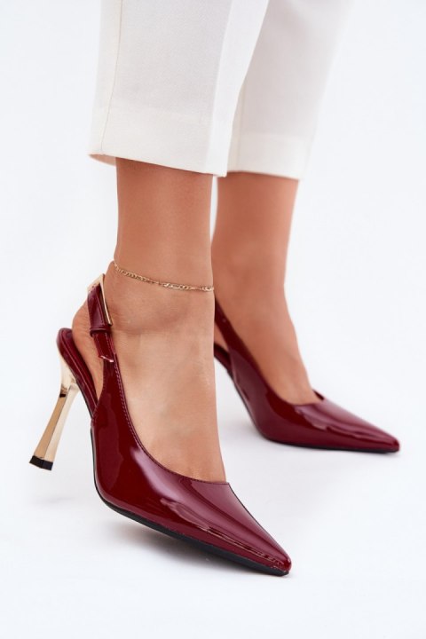 Szpilki Model Rivori LE116P Bordo - Step in style