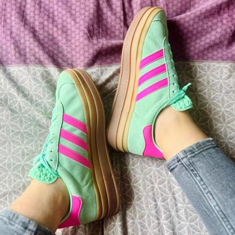 Adidas Gazelle Bold W- H06125, Zielony