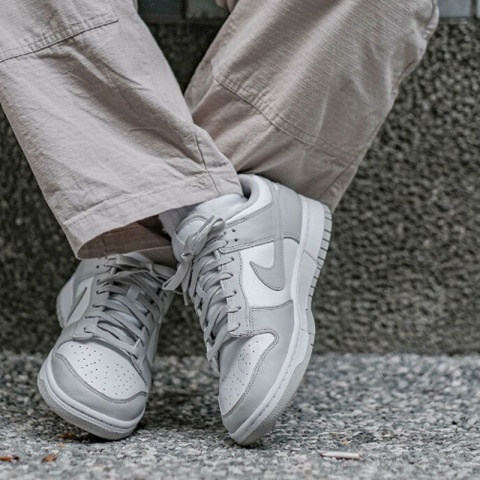 Nike Dunk Low -HF5441-105, Biały Szary