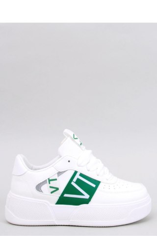 Sneakersy na platformie STERRY WHITE GREEN - Inello