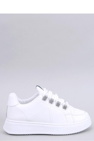 Sneakersy z grubymi sznurówkami SADRI WHITE - Inello