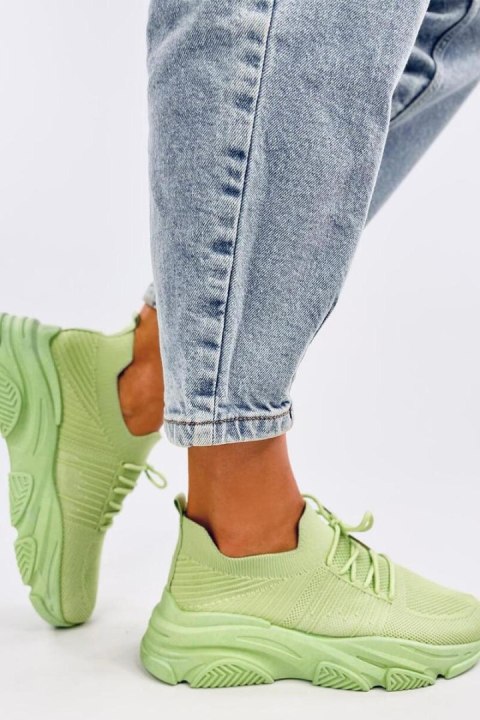 Buty sportowe skarpetkowe FABRE L.GREEN - Inello