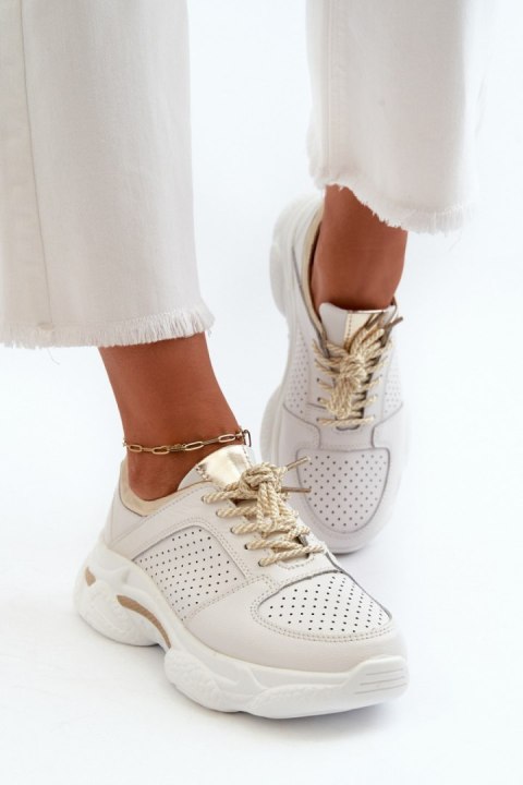 Buty Sportowe Model Dzumati 22PB32-4646 WHite/Gold - Step in style