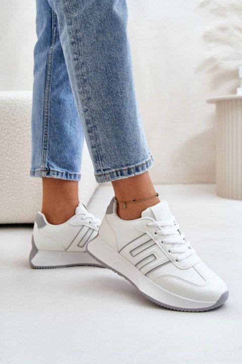 Buty Sportowe Model Thari 1W-N1 White/Grey - Step in style