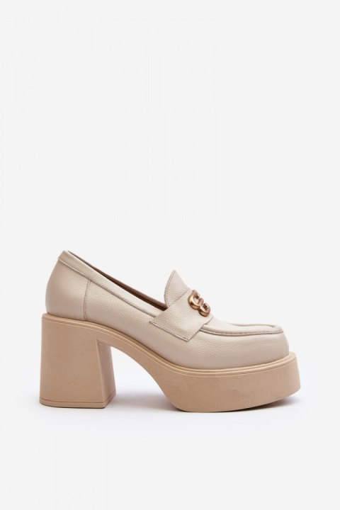 Półbuty Model Zazoo 20170 Light Beige - Step in style