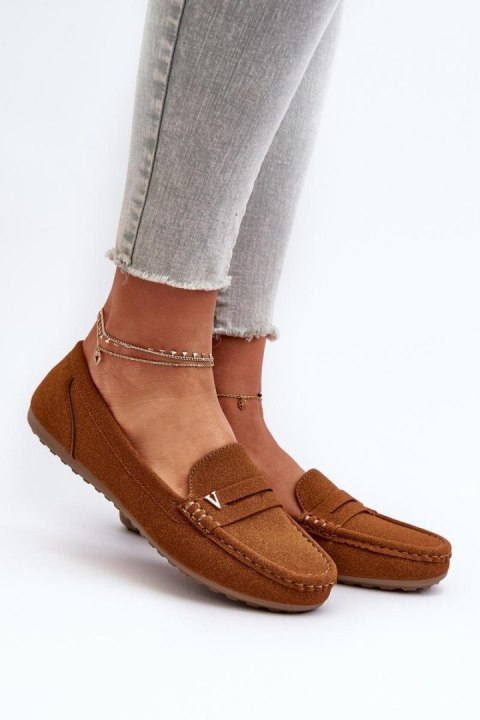 Mokasyny Model Iramarie DF879 Camel - Step in style