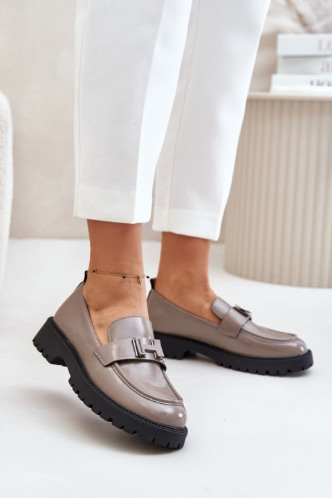 Mokasyny Model Vinceza 62187 Grey - Step in style