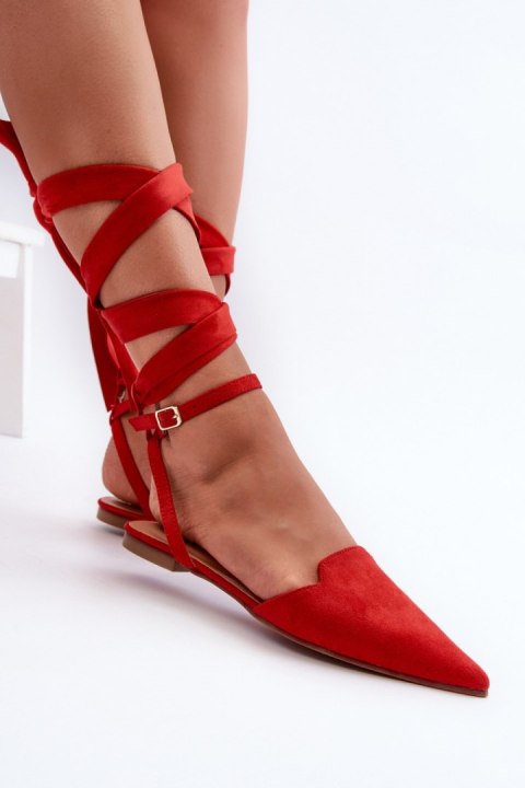 Baleriny Model Ellesara JH265 Red - Step in style