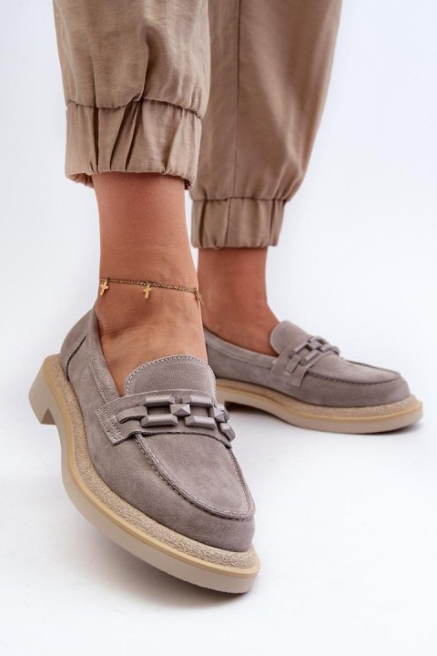 Mokasyny Model DA TW101 Grey - Step in style