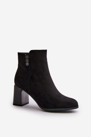 Botki Model Erillia JC103 Black - Step in style