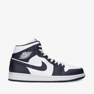 Nike Air Jordan 1 Mid Granatowo-Białe