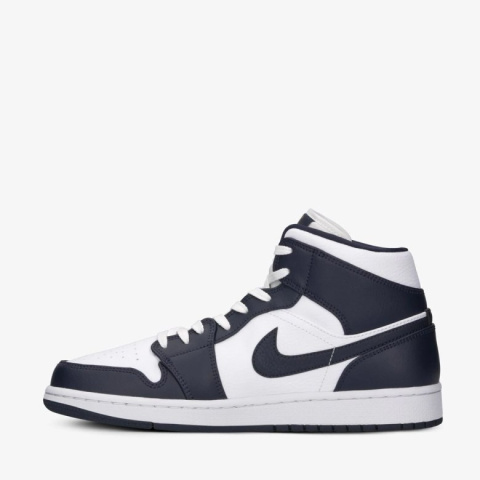 Nike Air Jordan 1 Mid Granatowo-Białe