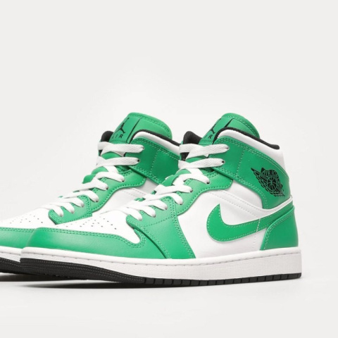 Nike Air Jordan 1 Mid Zielono-Białe