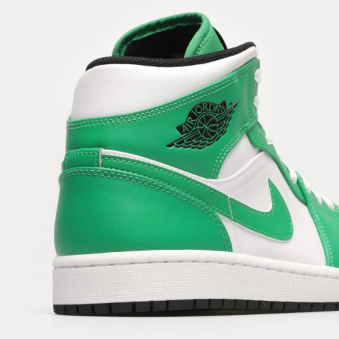 Nike Air Jordan 1 Mid Zielono-Białe