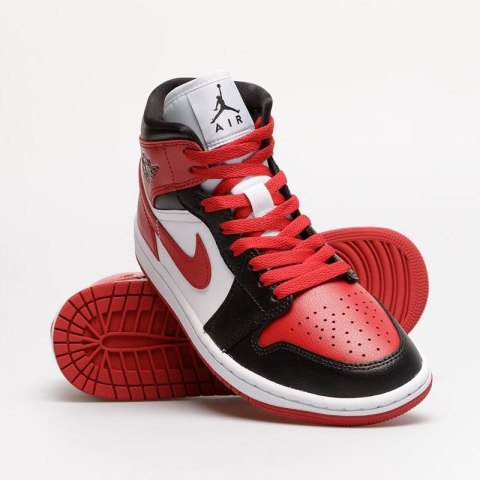 Buty NIKE Air Jordan 1 Mid - Czerwony i czarny - Gym Red BQ6472-079