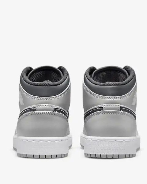 Buty NIKE Air Jordan 1 Mid - Light Smoke Gray - Szare 554724-078