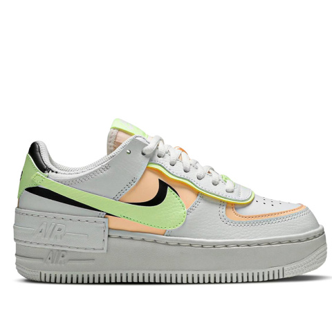 Nike AF1 Shadow CI0919-107,białe z żółtymi i pomarańczowymi elementami