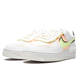 Nike Air Force 1 Shadow CI0919-107,białe z żółtymi i pomarańczowymi elementami