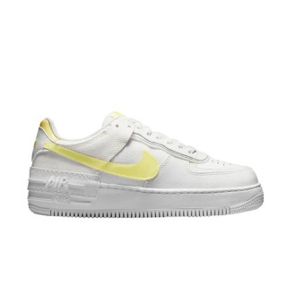 Nike Air Force 1 Shadow CZ0375-100,białe z żółtymi akcentami