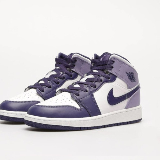 Nike Air Jordan 1 Mid Fioletowo-Białe DQ8423-515