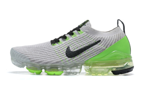 Nike Air Vapormax Flyknit 3.0 AJ6910-011, Białe z Zielonym Akcentem