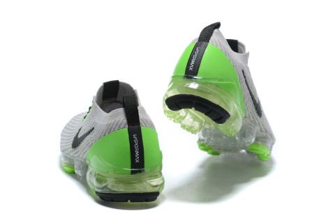 Nike Air Vapormax Flyknit 3.0 AJ6910-011, Białe z Zielonym Akcentem