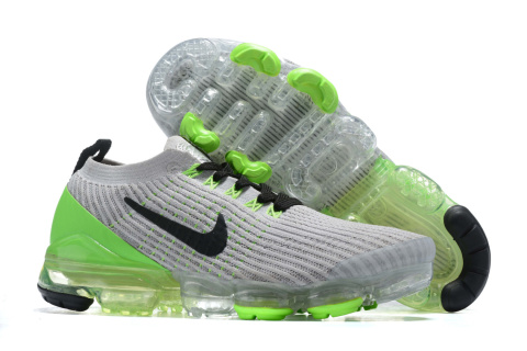 Nike Air Vapormax Flyknit 3.0 AJ6910-011, Białe z Zielonym Akcentem