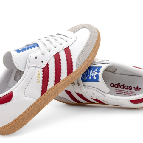 Adidas Samba OG- IF3813, Biały Czerwony