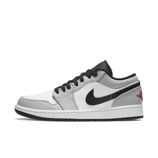 Air Jordan 1 Low 'Light Smoke Grey'- 553558-030, Szary