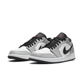 Air Jordan 1 Low 'Light Smoke Grey'- 553558-030, Szary